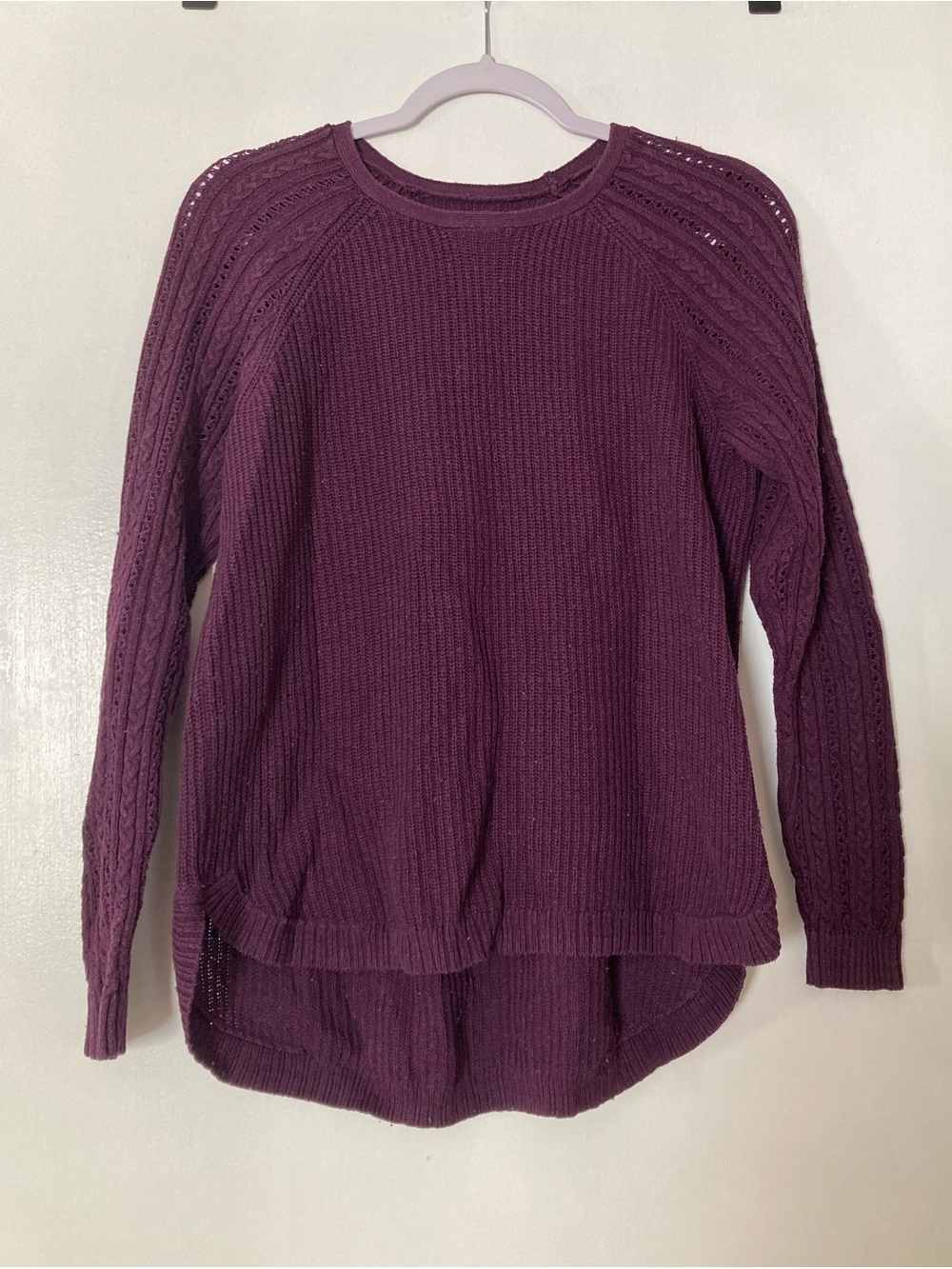 Sonoma pullover purple sweater